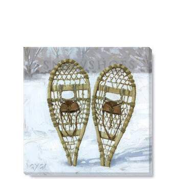 Sullivans Darren Gygi Snowshoes Canvas, Museum Quality Giclee Print, Gallery Wrapped, Handcrafted in USA