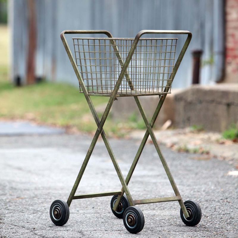 Park Hill Collection Vintage-Style Rolling Cart, 1 of 3