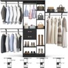 Aheaplus 96'' W Closet Organizer System with Drawers and Hanging Rods - 2 of 4