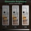 VYNXARIA 64"x21" 3 Color Rectangular Lighting Mirror with LED Lights,Lighted Floor Standing Mirror with Stand, Wall Mounted Hanging - 4 of 4