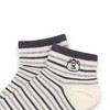 Anna-Kaci 3-Pack Women's Cartoon Embroidered Cotton Ankle Socks with Stripes and Color Speckle Design - 2 of 4