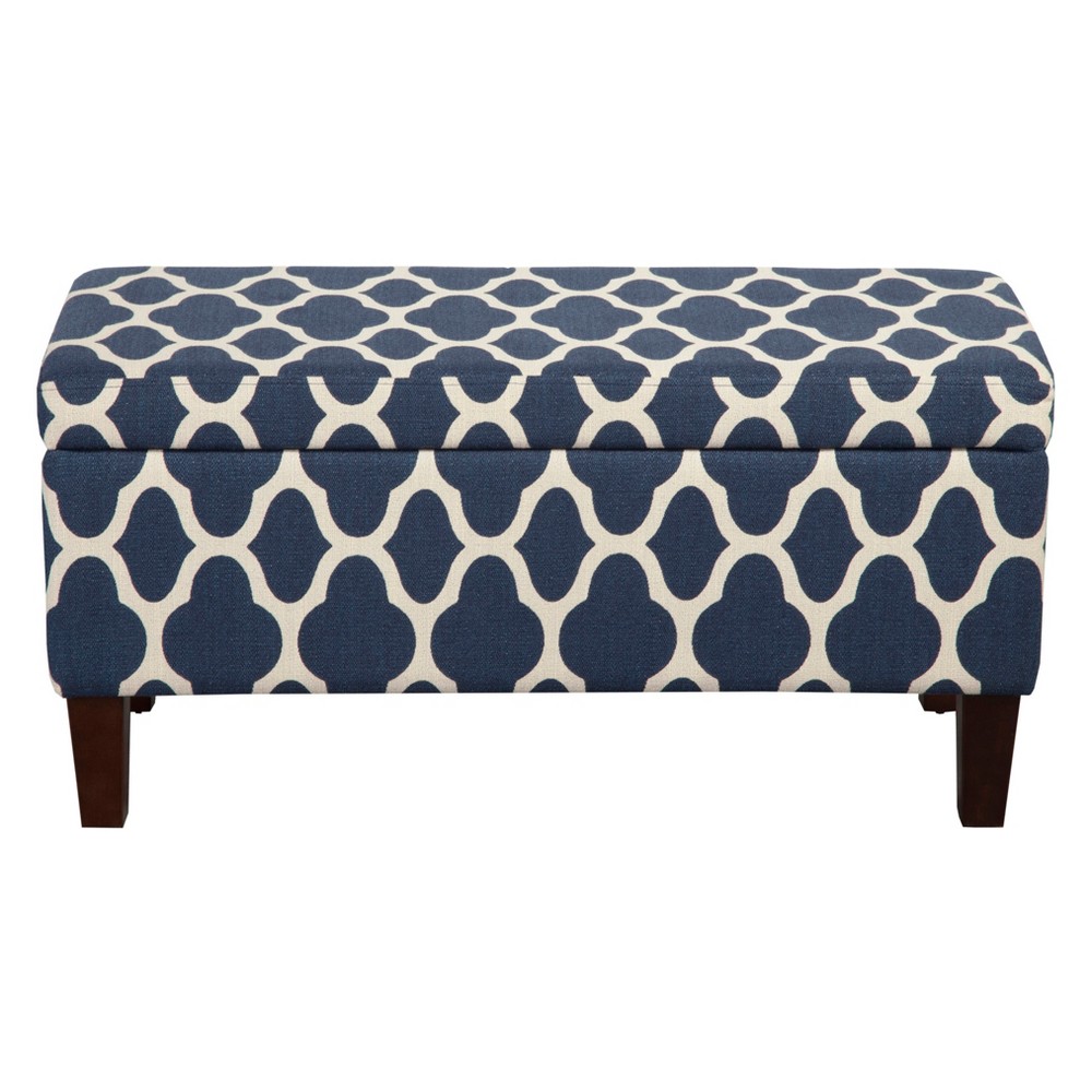Homepop Geo Brights Collection Storage Bench - Navy Blue was $179.99 now $134.99 (25.0% off)
