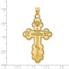 Black Bow Jewelry 14k Yellow Gold Large Eastern Orthodox Cross Pendant, 26 x 50mm - 4 of 4