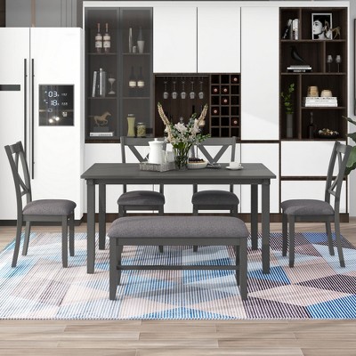 YOOCOZZ  6-Piece Dining Set with Rectangular Table