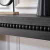 LIVAREEmlen 64 In Modern Black Wood Console Table ¨C Elegant Entryway Table with Decorative Beaded Trim - 4 of 4