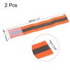 Unique Bargains Reflective Bands for Arm Wrist Ankle Leg Strip Wide Green 2 Pack - 2 of 4
