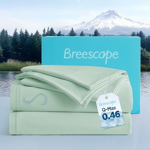Cooling Sheet Set - BlendTek™ Dry & Cool Technology for Hot Sleepers and Night Sweats, Q-Max>0.46, Deep Pocket Up to 18", 360° Elastic Band - 1 of 4
