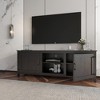 Chic Crate - TV Stand Storage Media Console Entertainment Center,Tradition Black,with doors - 4 of 4