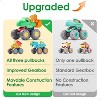 iPlay, iLearn Toddler Dinosaur Truck Toy, Baby Pull Back Toy Car 1 2 3 Year Old Boy - 3 of 3
