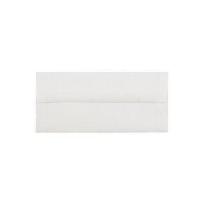 JAM Paper Strathmore #10 Business Envelope 4 1/8" x 9 1/2" Bright White Laid 25/Pack (191166)