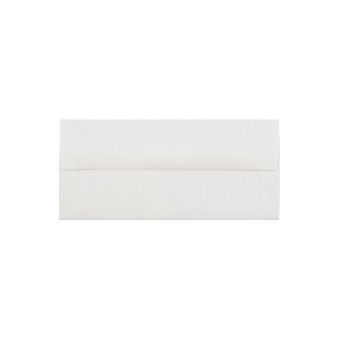 JAM Paper Strathmore #10 Business Envelope 4 1/8" x 9 1/2" Bright White Laid 25/Pack (191166) - image 1 of 2