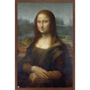 Trends International Mona Lisa by Leonardo da Vinci Framed Wall Poster Prints - 1 of 4