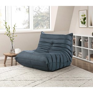 Sapphtopaz 1pc Luxury Accent Chair Upholstered Button-Tufted Detail Lounge Chair, Living Room Chair Comfy Chair - 1 of 4