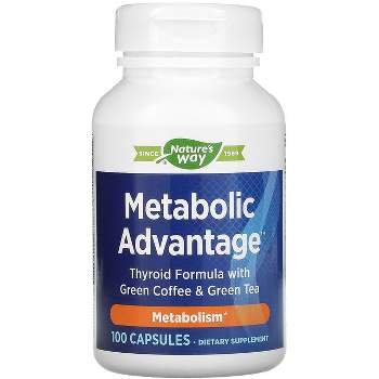 Nature's Way Metabolic Advantage Thyroid Formula with Green Coffee & Green Tea 100 Caps
