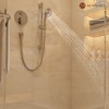Mondawe 8 Inch 2-functions Wall Mounted Rainfall Shower Body Round Top Spray System with Handheld - 2 of 4