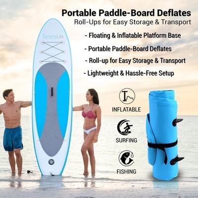 Marine Blue Inflatable Stand-Up Paddle Board with Accessories