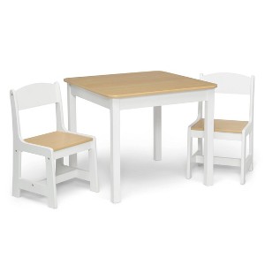 Delta Children MySize Kids' Wood Table and Chair Set 2 Chairs Included - 1 of 4
