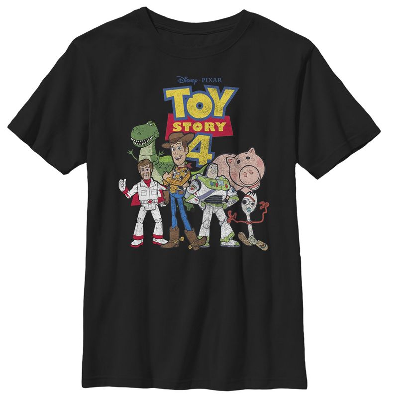 Boy's Toy Story Character Logo Party T-Shirt, 1 of 5