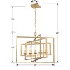 Crystorama Lighting Capri 5 - Light Chandelier in  Antique Gold - 2 of 4