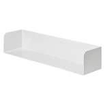 31.5" x 5.9" Floating Wall Shelf White - Dolle Shelving