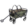 CAVINAS Collapsible Foldable Wagon Cart with Strapping System, Shopping Cart with All-Terrain Wheels Beach Wagon, Utility Cart for Camping - 3 of 4