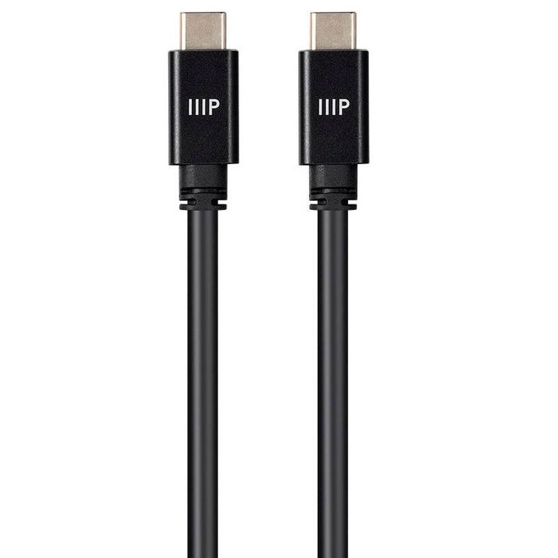 Monoprice USB C 3.2 Gen2 Cable - 1 Meter (3.3 Feet) - Black | 10Gbps, 5A, Type C, Ultra Compact , Compatible with Apple iPad / Xbox One / PS5 / Switch, 1 of 7
