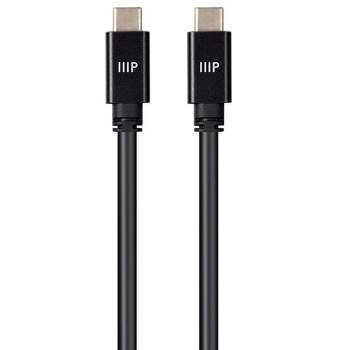 Monoprice USB C 3.2 Gen2 Cable - 1 Meter (3.3 Feet) - Black | 10Gbps, 5A, Type C, Ultra Compact , Compatible with Apple iPad / Xbox One / PS5 / Switch