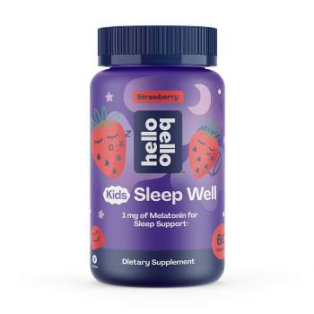 Hello Bello Kids’ Sleep Smart Vegan Gummies with 1mg Melatonin - Very Berry - 60ct