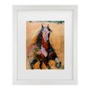 Trademark Fine Art Joarez Golden Horse Matted Framed Art - 2 of 4