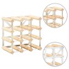 vidaXL Solid Pinewood Wine Rack - Durable, Easy-to-Assemble Wine Bottle Storage Solution, Perfect for Aging and Displaying Up to 12 Wine Bottles - 4 of 4