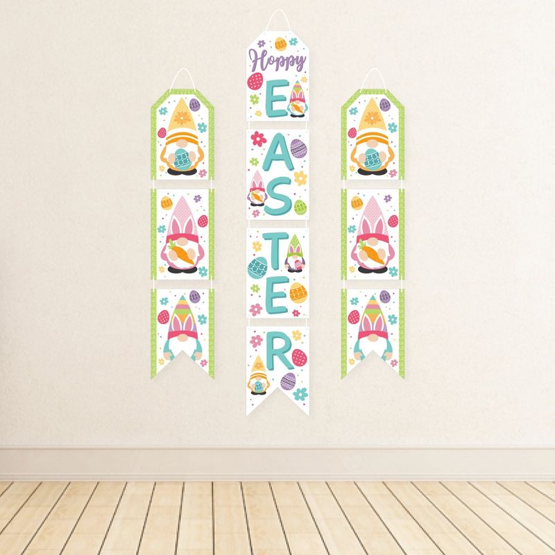 Big Dot of Happiness Easter Gnomes - Hanging Vertical Paper Door Banners - Spring Bunny Party Wall Decoration Kit - Indoor Door Decor, 3 of 8