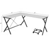 PAGED Modern Office Desk,47 inch Writing Desk ,L-Shaped Desk for Home,Office,Workshop - 3 of 4