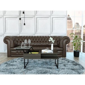 Lift Top Coffee Table Juvve, One Shelf, Carbon Espresso / Onyx Finish - 1 of 1