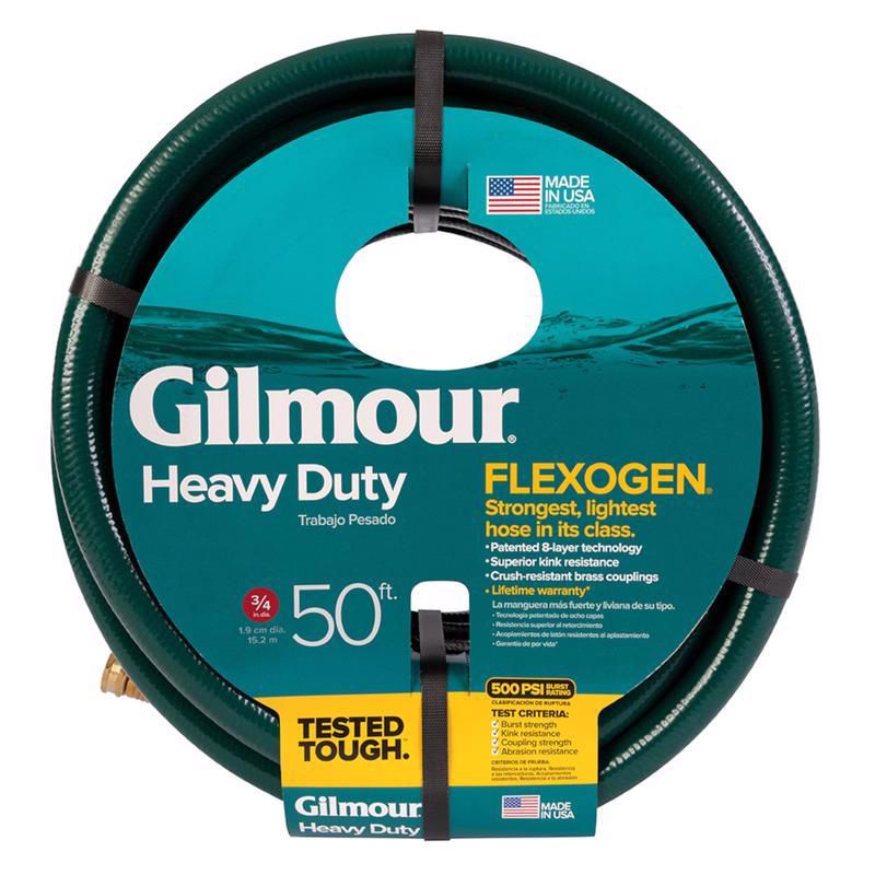 Gilmour Flexogen 3/4 in. D X 50 ft. L Heavy Duty Garden Hose Green, 3 of 6