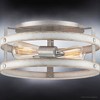 Urban Ambiance Luxury Farmhouse Ceiling Light 6.5''H x 14.375''W,  Galvanized Steel Finish,  Adelaide Collection, UHP4040 - 4 of 4