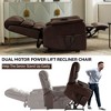 CAVINAS Dual Motor Power Lift Recliner Chair  for Adults, Upholstered Lounge Chair with Power-Remote, Heat Massage, Comfy Reading Chair - 3 of 4