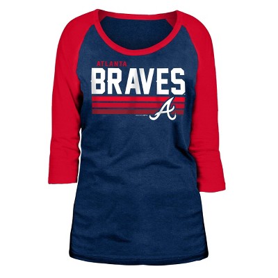 red atlanta braves t shirt