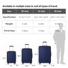 FURNIinspire Bag And Luggage Sets 3 Size Luggage Suitcases with Wheels, Hard Rolling Suitcase Set for Travel Business, Blue, 20.87"*11.81"*30.31" - 3 of 4