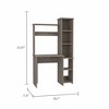 PAGED Modern Office Desk,Writing Desk with Open Storage Shelves,Armoire Desk for Home,Office,Workshop - 3 of 4