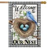 Welcome To Our Nest Inspirational House Flag 28 x 40 Briarwood Lane - 2 of 4