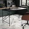 Home Office Parsons Desk with Oil Rubbed Bronze Metal Black - Martha Stewart - 2 of 4