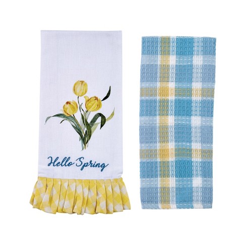 Cotton Waffle Weave Kitchen Towels - Caribou Design Co