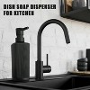 LunaLulinlk Black Glass Soap Dispenser Ribbed Hand Soap Bottle with Pump for Bathroom Kitchen 12oz - 4 of 4
