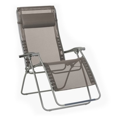 Lafuma RSXA Clip XL Bayline Relaxation Steel Folding Patio Recliner Chair