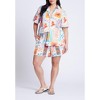 ELOQUII Women's Plus Size Relaxed Short Sleeve Button Down - 4 of 4