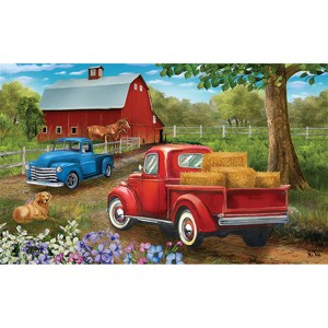 Briarwood Lane Spring Doormat 30x18 Indoor Outdoor Country Lane For Spring Doormat - 1 of 4