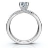 Pompeii3 1Ct TW Infinity Engagement Wedding Ring Set 14k Gold Lab Created - 3 of 4