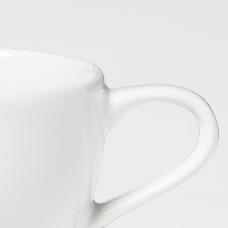 3.4oz Porcelain Espresso Cup with Saucer White - Threshold&#8482;, 4 of 10