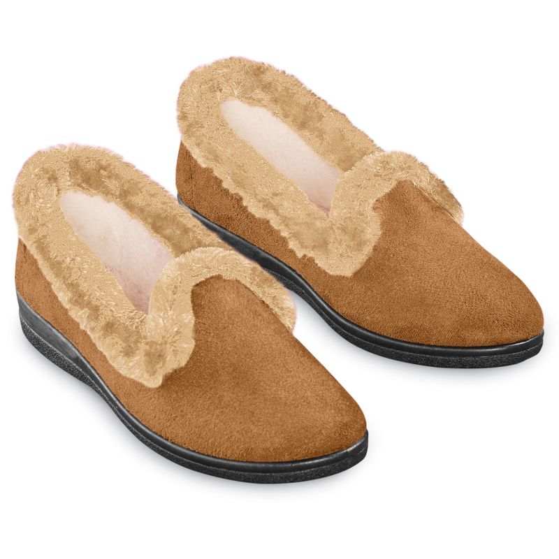 Collections Etc Slip On Cozy Slippers, 2 of 5