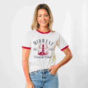 Simply Sage Market Midwest Coastal Club Ringer Tee - 1 of 4